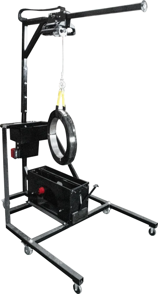 Lifter Device (standard version w/ tool mast) for Steel and Poly Strapping