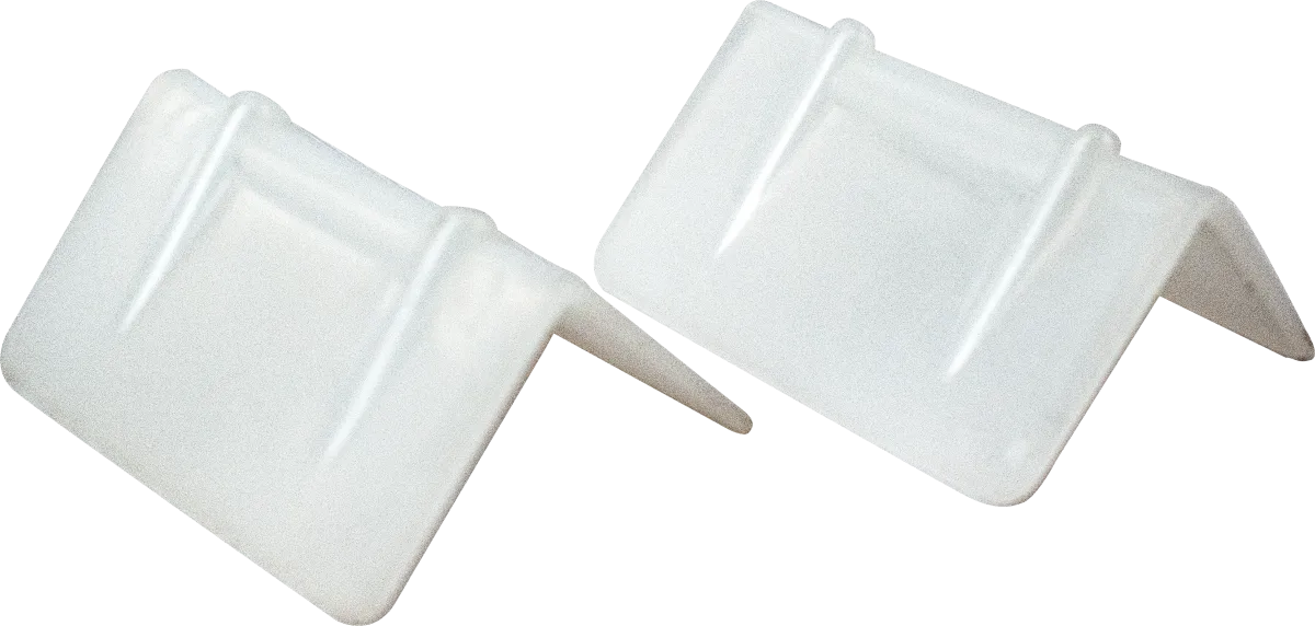 Edge Protectors - 1 7/8" x 1" White Poly for 3/4" Strap