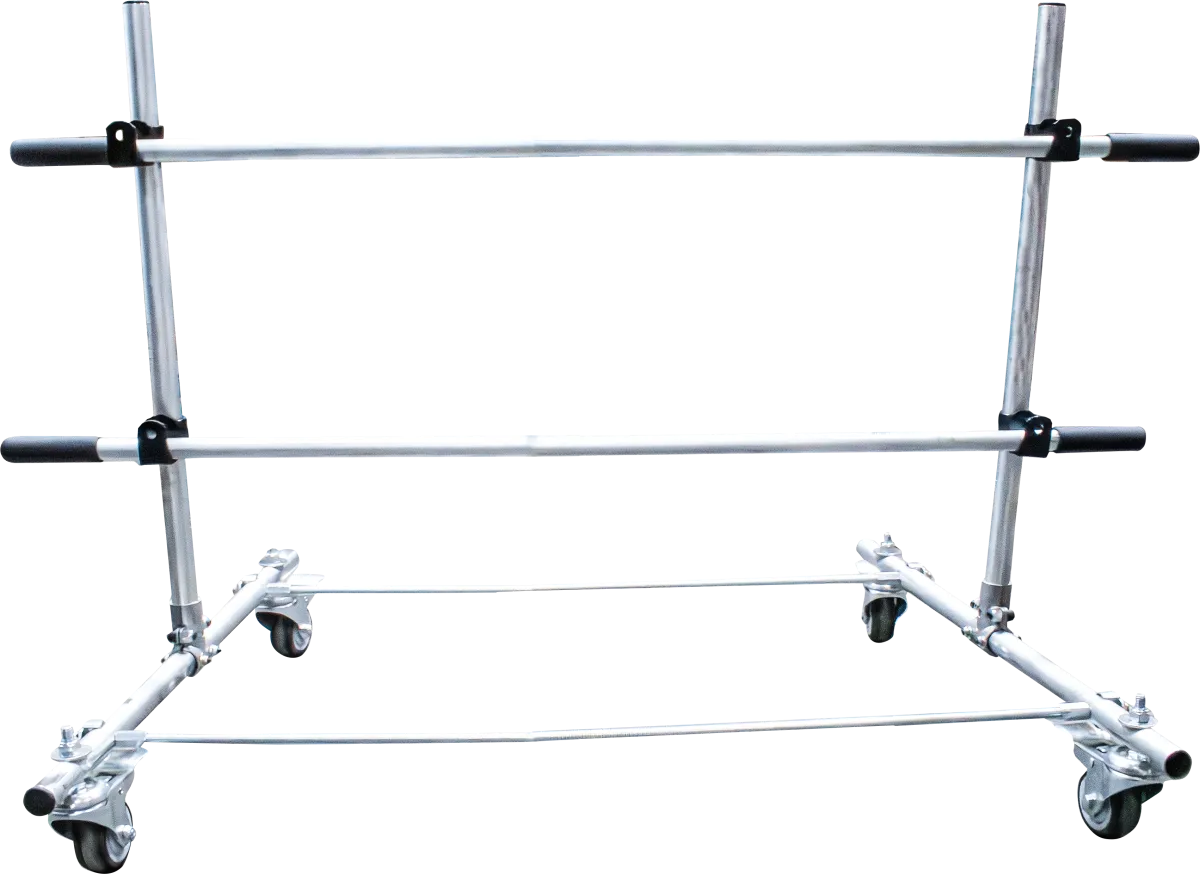 Economy Paper/Poly Tubing Dispenser Kit - Table Top Mount with Casters