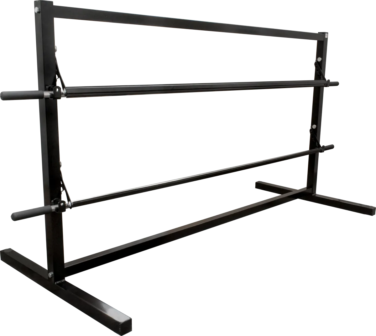 Paper and Poly Packaging Dispenser - 2 Tiered - 36" (casters sold separately)