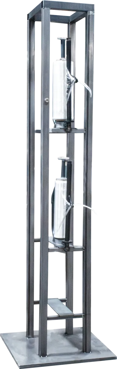 Roping Mast Pallet Tower for Pre-Stretch Film with 2-3" Core and 12-20" Roll Range