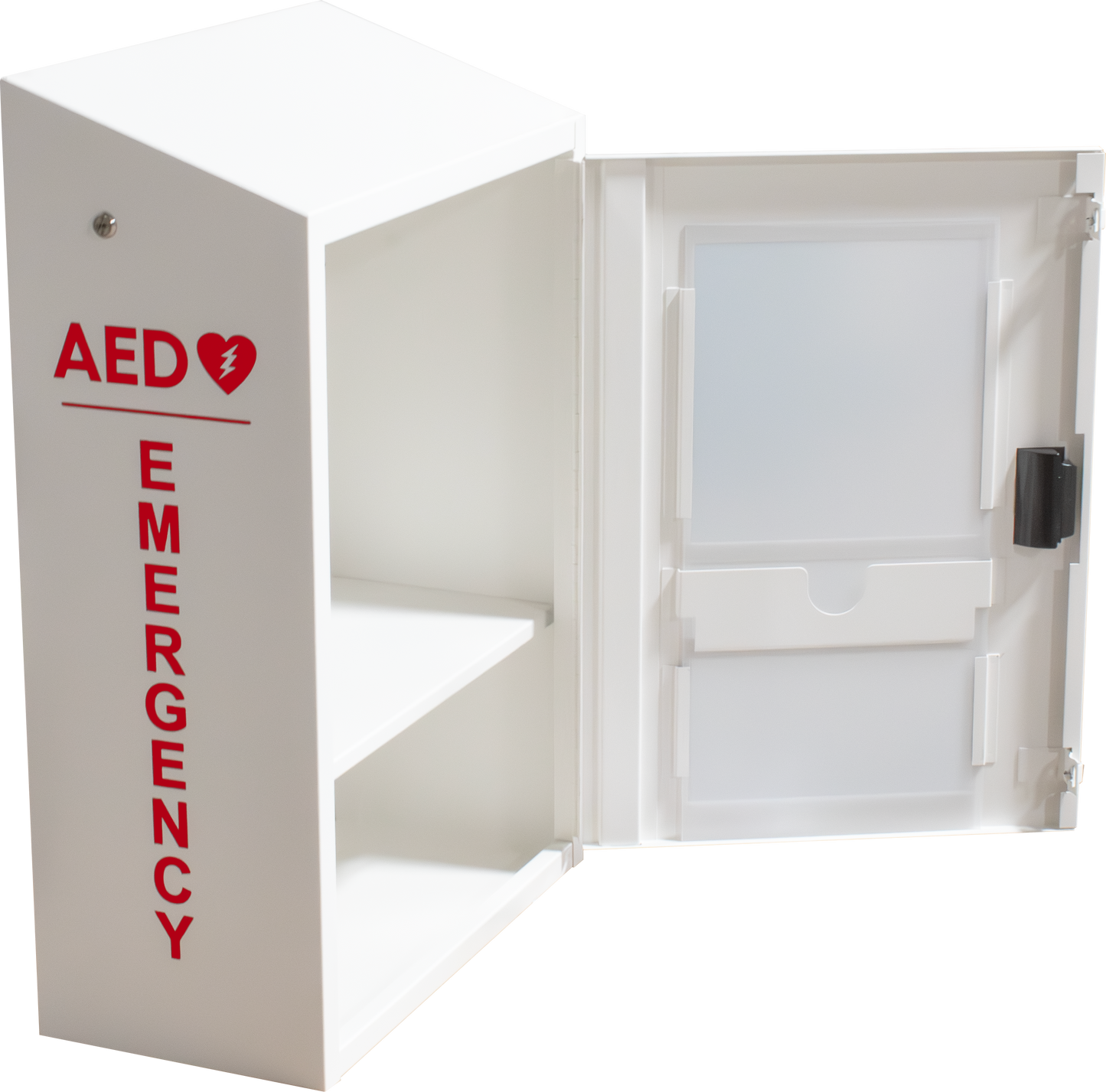AED and Emergency Response Combination Cabinet with Alarm - White