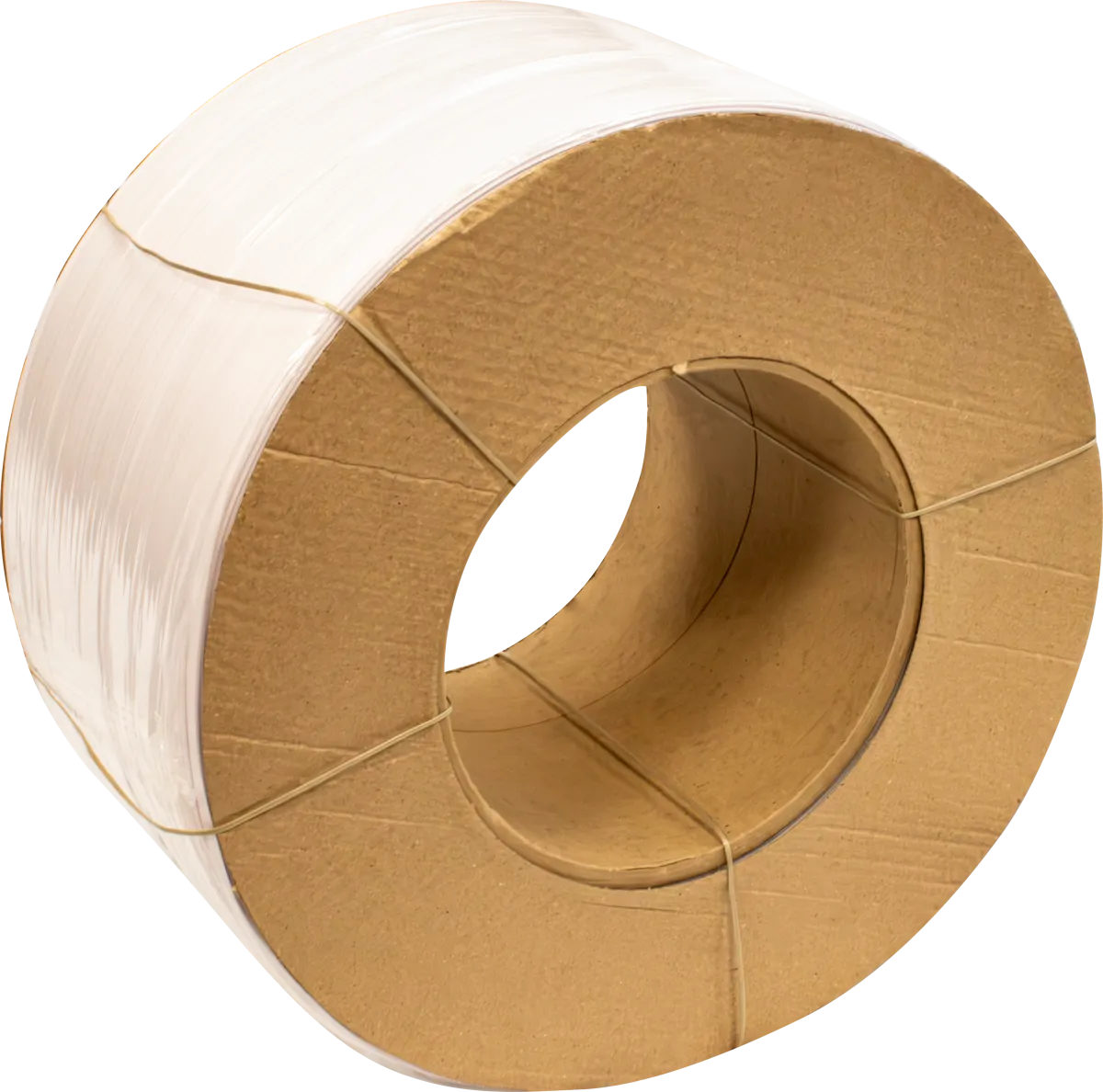 Polypropylene Strapping Coil - White 1/4” x .024” x 18,000’ Machine Grade, 8 x 8 Core