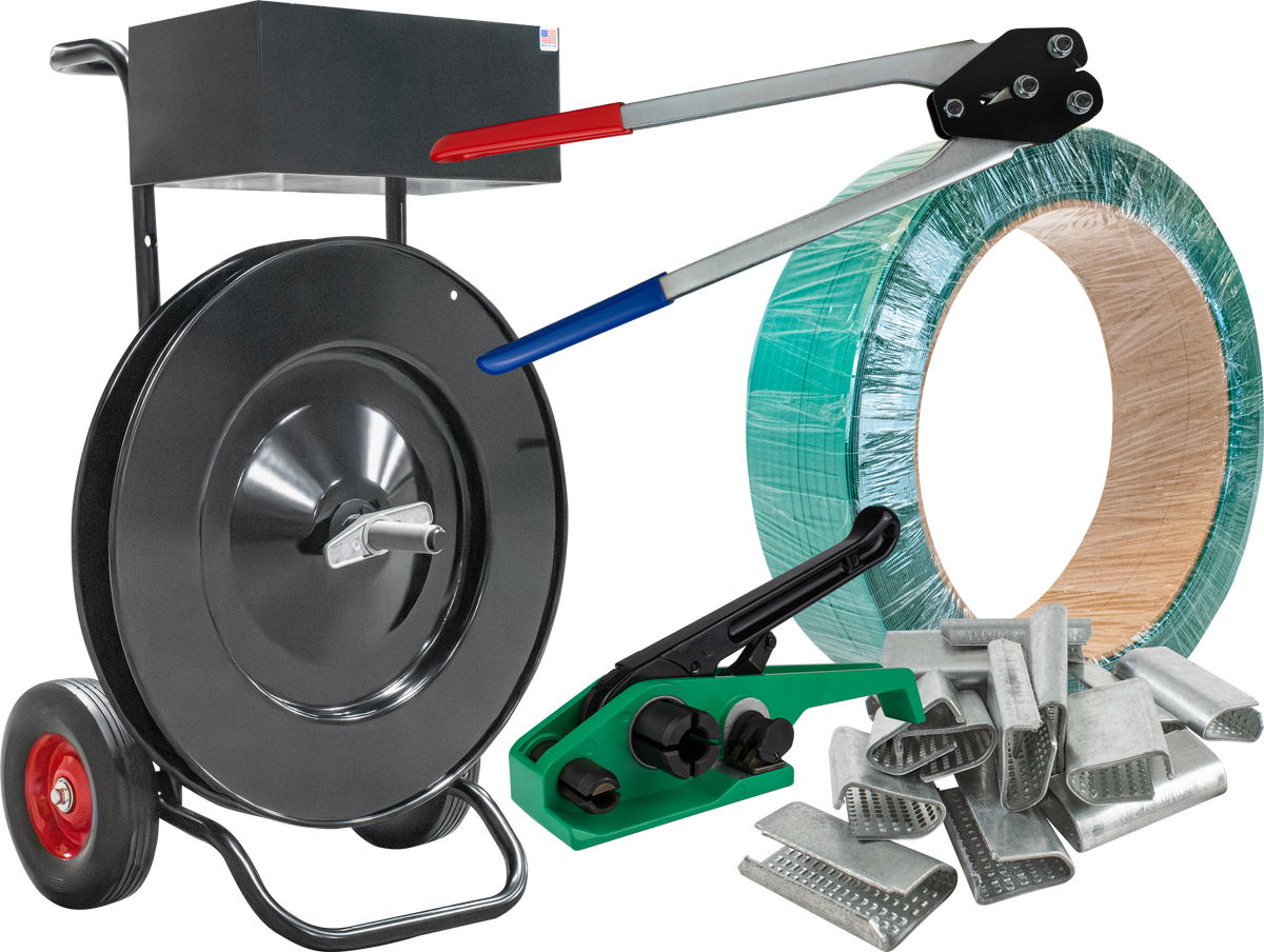 Polyester Strapping Kit for 1/2" - Serrated Seals. Heavy Duty