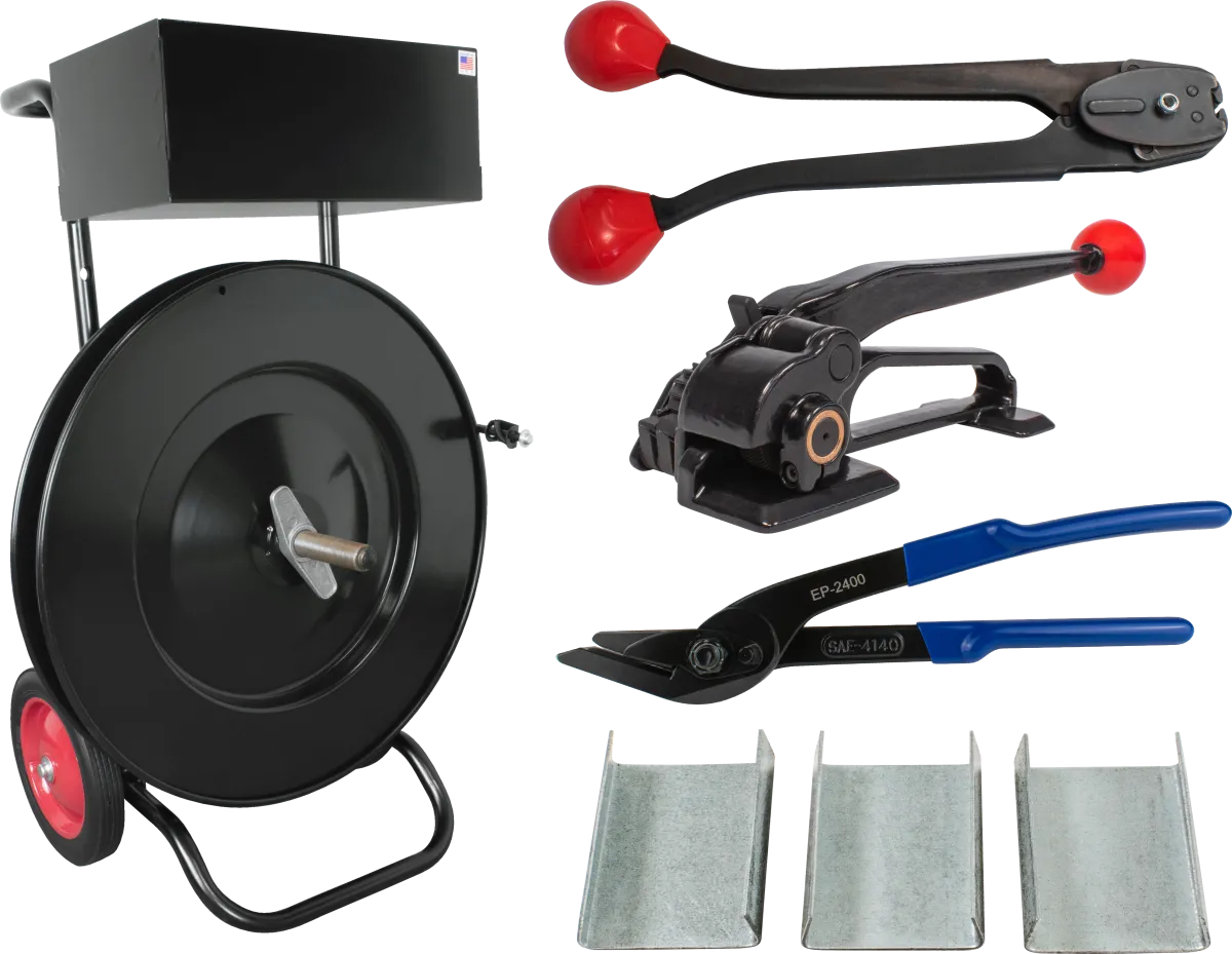 Steel Kit Economy for 3/4" Steel Strapping, Open Seals