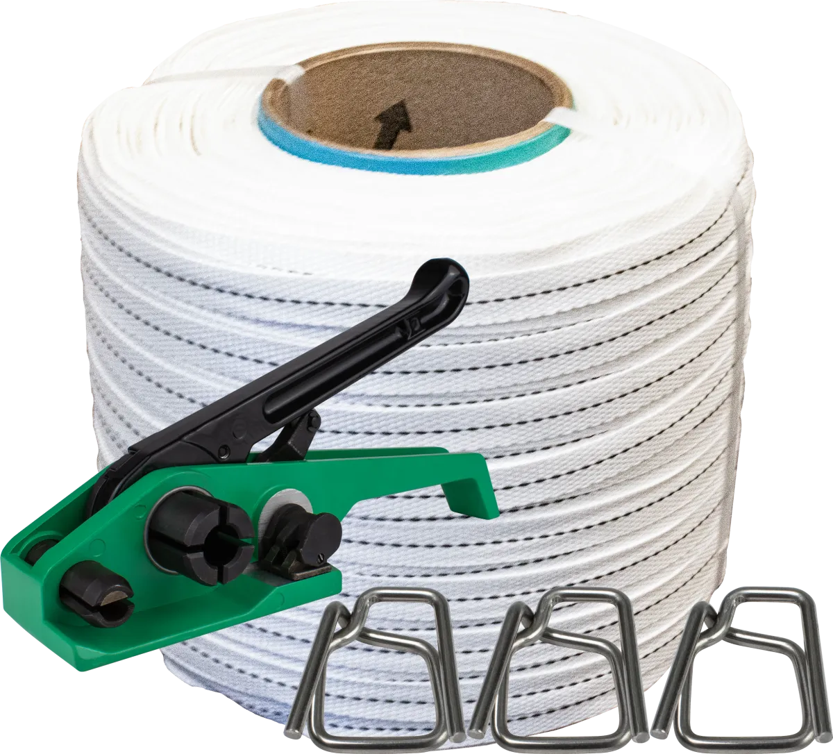 Woven Cord Strapping Kit for 5/8", Wire Buckles, Regular Duty