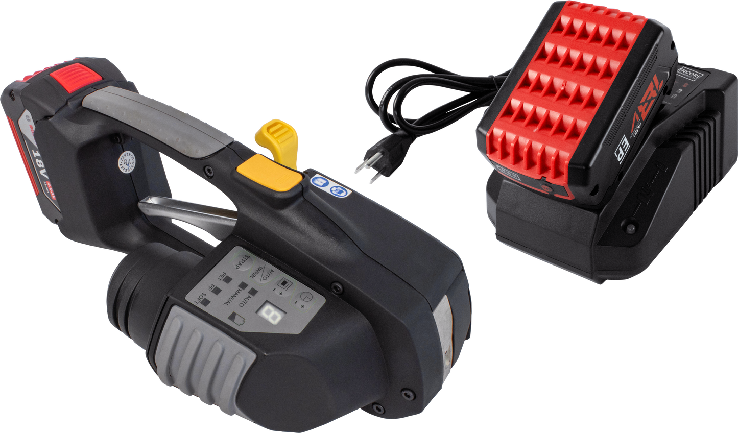 Heavy Duty Battery Tool Kit - 5/8" - 3/4" for Polypropylene and Polyester Strapping