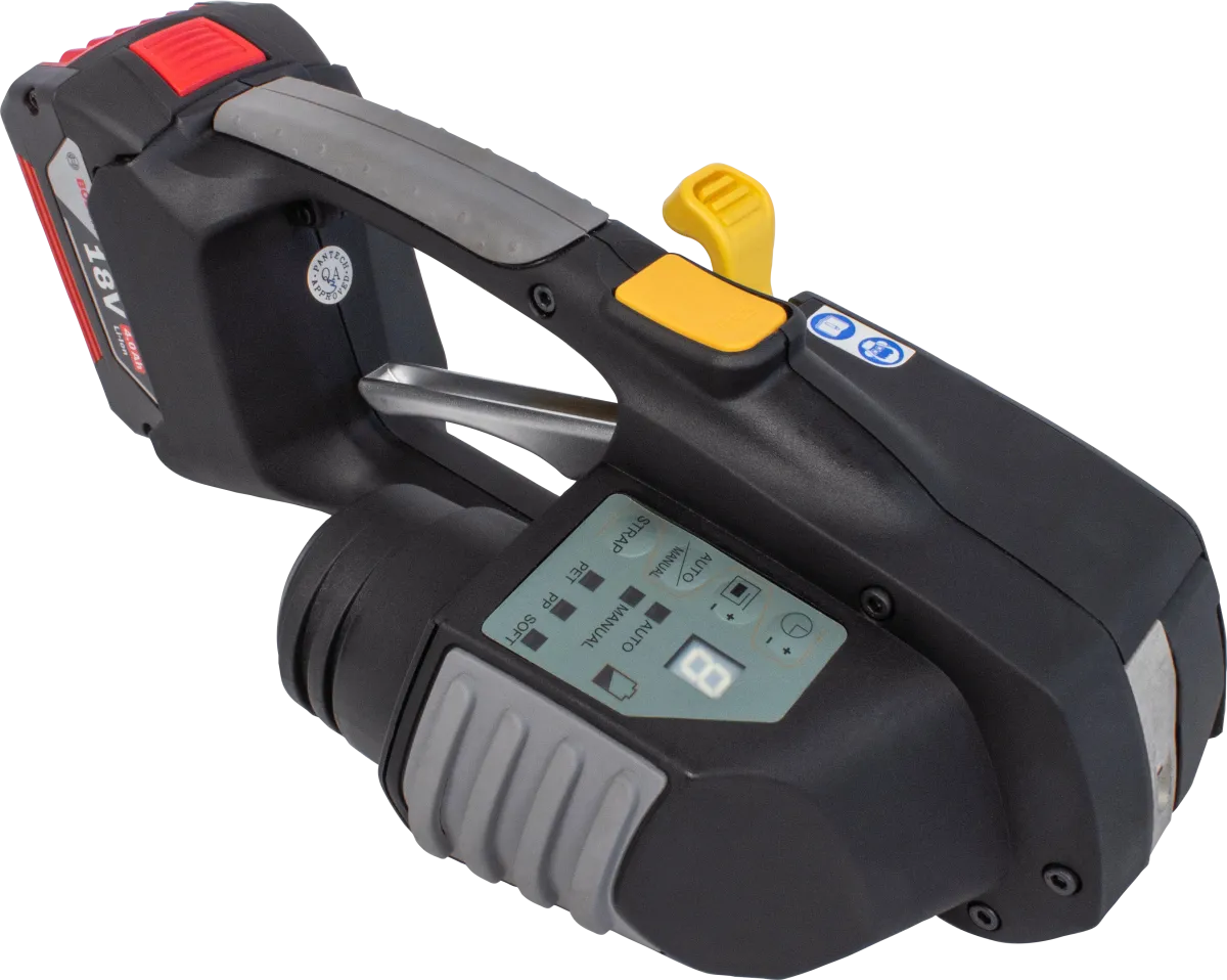 Heavy Duty Battery Tool Kit - 1/2"- 5/8" for Polypropylene and Polyester Strapping with Batteries and Charger