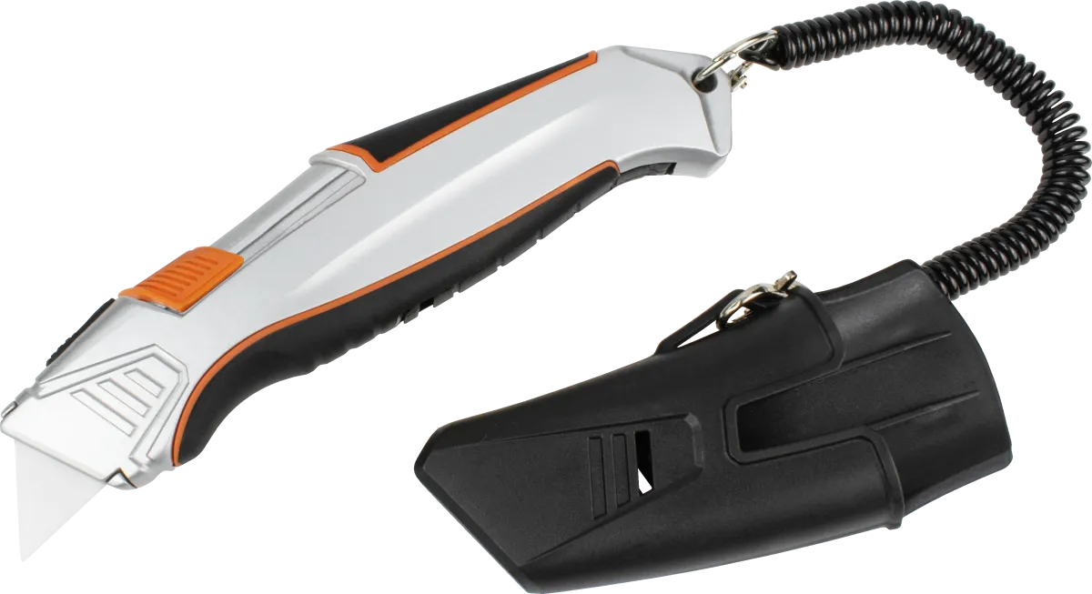 Self-Retracting Utility Knife with Holder