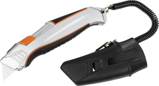 Self-Retracting Utility Knife with Holder