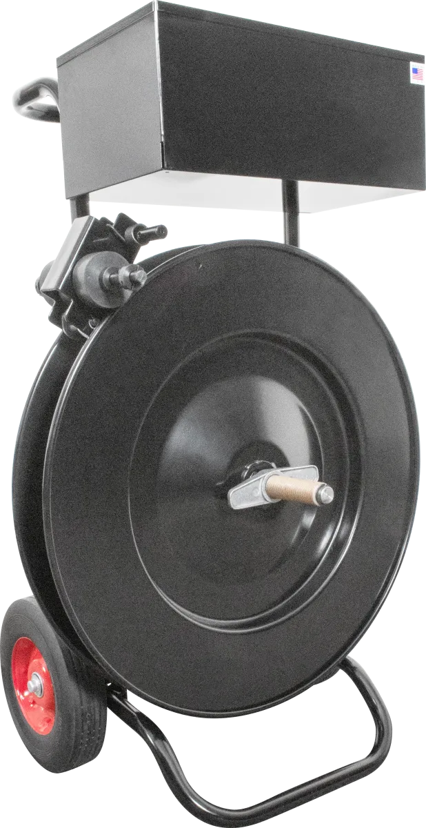 Premium Strap Dispenser with Strap Troller for Steel or Poly Strapping