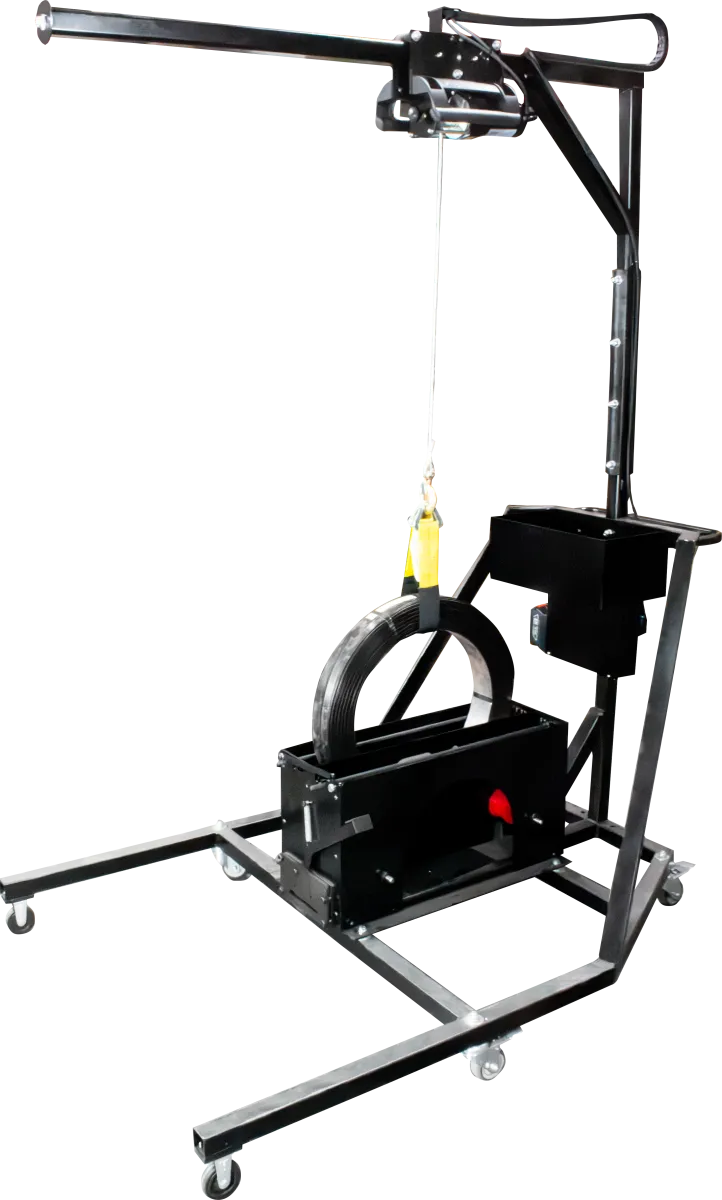 Lifter Device (standard version w/ tool mast) for Steel and Poly Strapping