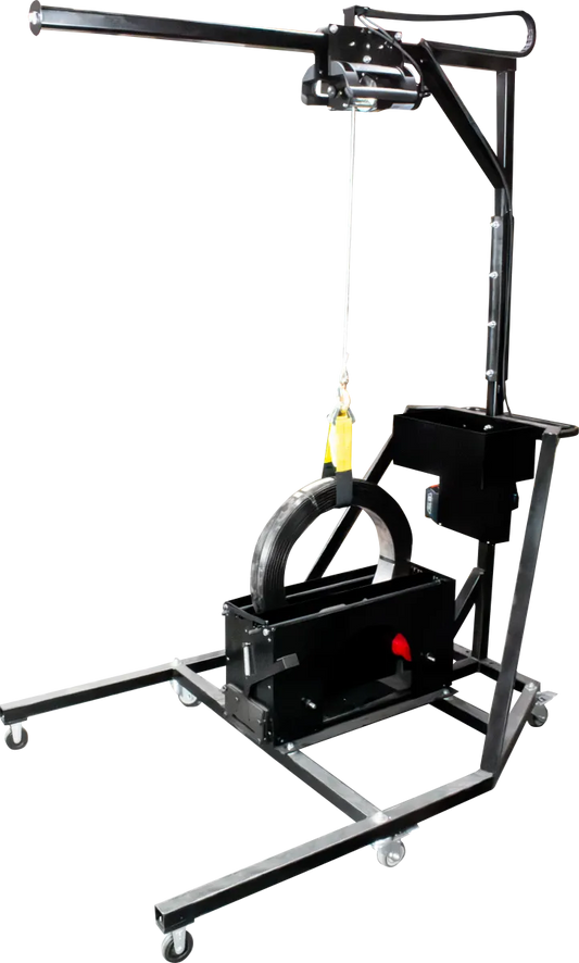 Lifter Device (standard version w/ tool mast) for Steel and Poly Strapping