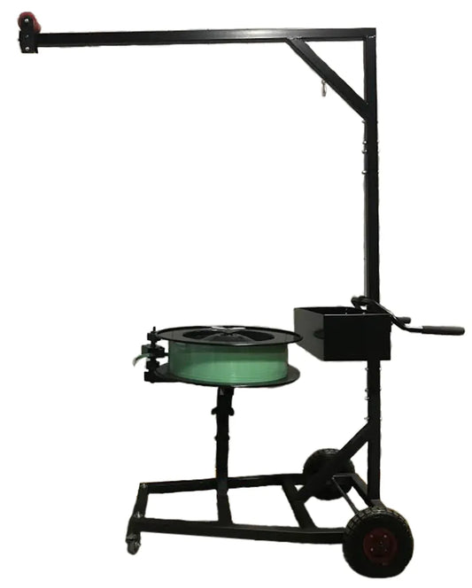 Belly Bander (horizontal version w/ tool mast) (Oscillated) for Steel and Poly Strapping