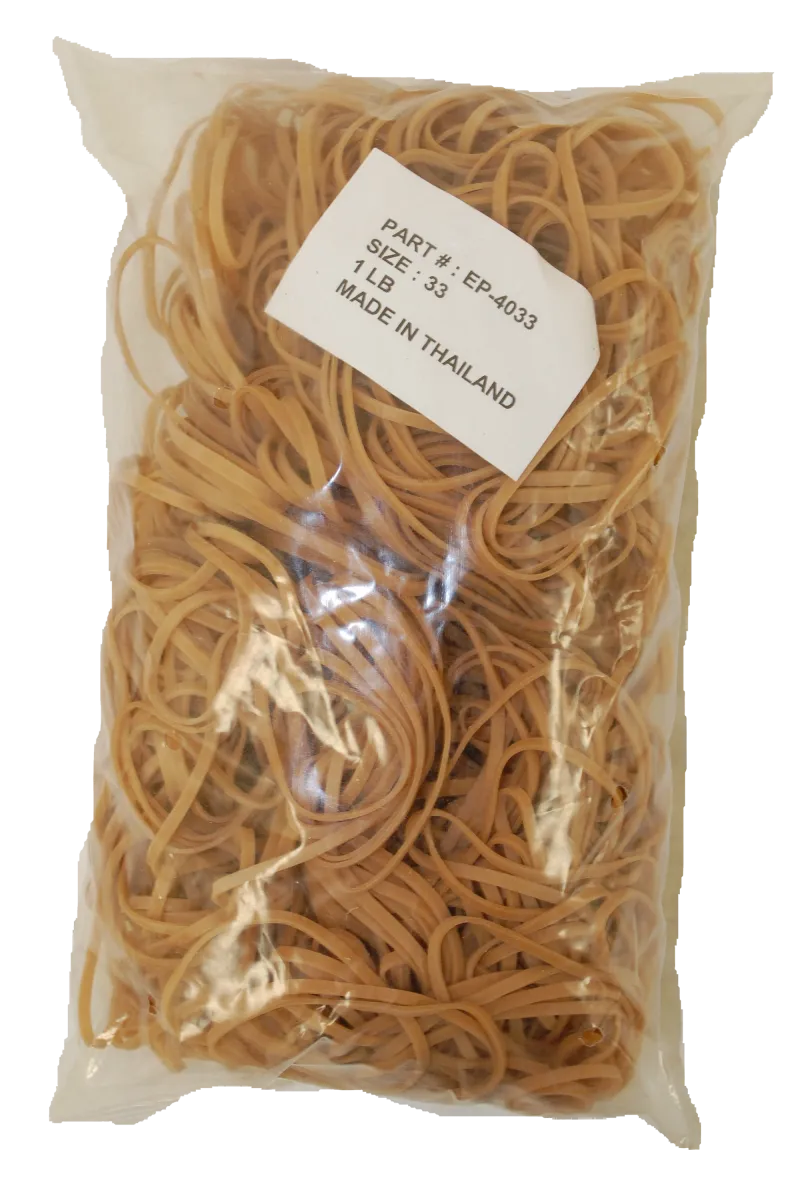 Standard Rubber Bands - 3 1/2" Circumference x 1/8" Wide