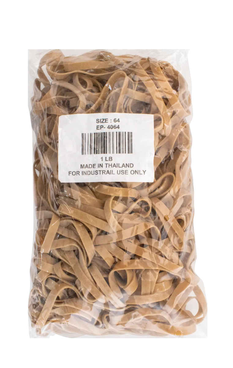 Standard Rubber Bands - 3 1/2" Circumference x 1/4" Wide (Postal)