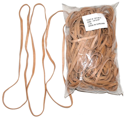 Large Rubber Bands - 14 Circumference x 1/4" Wide