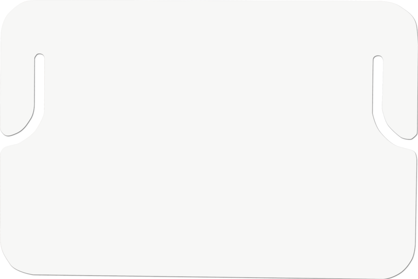 Thin Plastic Erasable Placard, White 8.5 x 11 x 0.0275