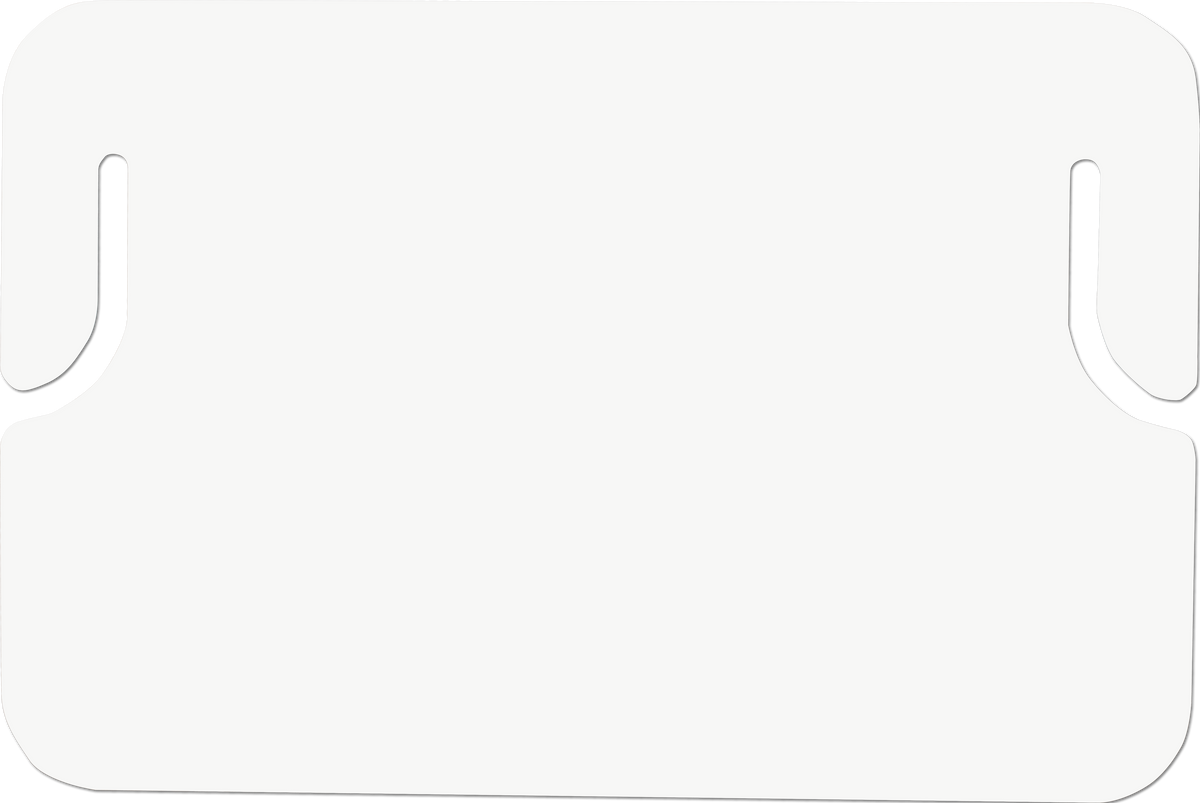 Thin Plastic Erasable Placard, White 8.5 x 11 x 0.0275