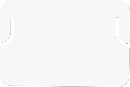 Thin Plastic Erasable Placard, White 8.5 x 11 x 0.0275