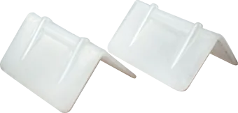 Edge Protectors - 1 7/8" x 1" White Poly for 3/4" Strap