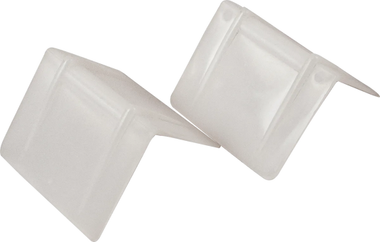 Edge Protectors - 2 1/2" x 2" White Poly for 1 1/4" Strap