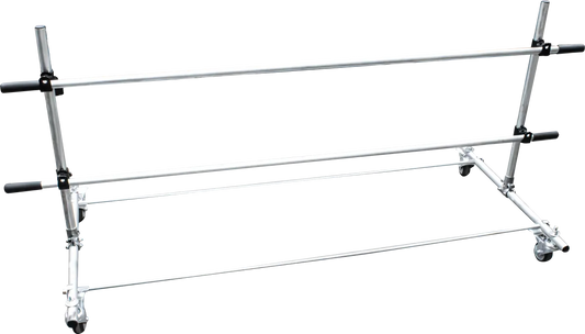 Economy Paper/Poly Tubing Dispenser Kit - Floor Top Mount with Casters