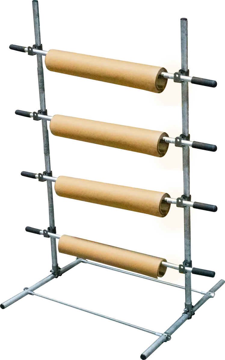 Economy Paper/Poly Tubing Dispenser Kit - Floor Top Mount - 1 Tier - 72"