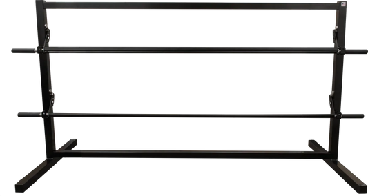 Paper and Poly Packaging Dispenser - 2 Tiered - 36" (casters sold separately)
