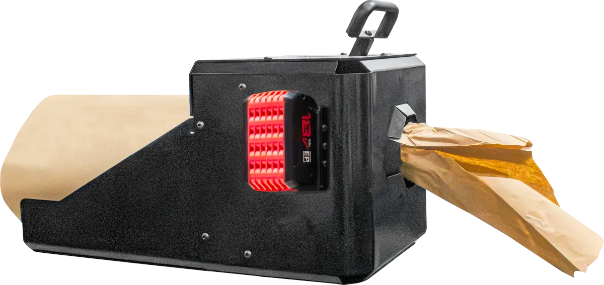 Center Pull Kraft Paper – Power Feed/Manual Cut System - Battery Powered
