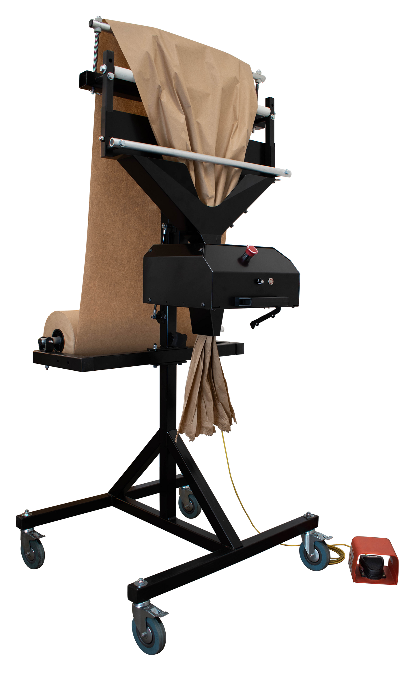 Paper Crumpler Power Feed and Manual Cut System