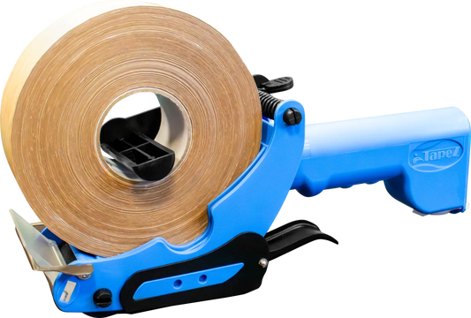 Handheld Water Activated Kraft Paper Tape Dispenser - 2" Tape Rolls