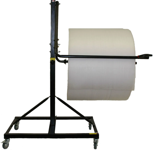 Floor Unit Material Dispenser with Single Arm and Slide Cutter - 24"