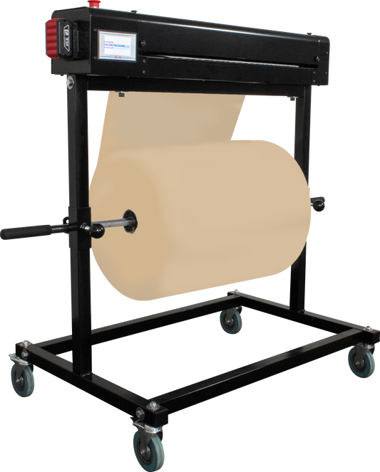 Paper Bubbler Automatic Sheet Cutter w/ Bi-Support Stand - 48"