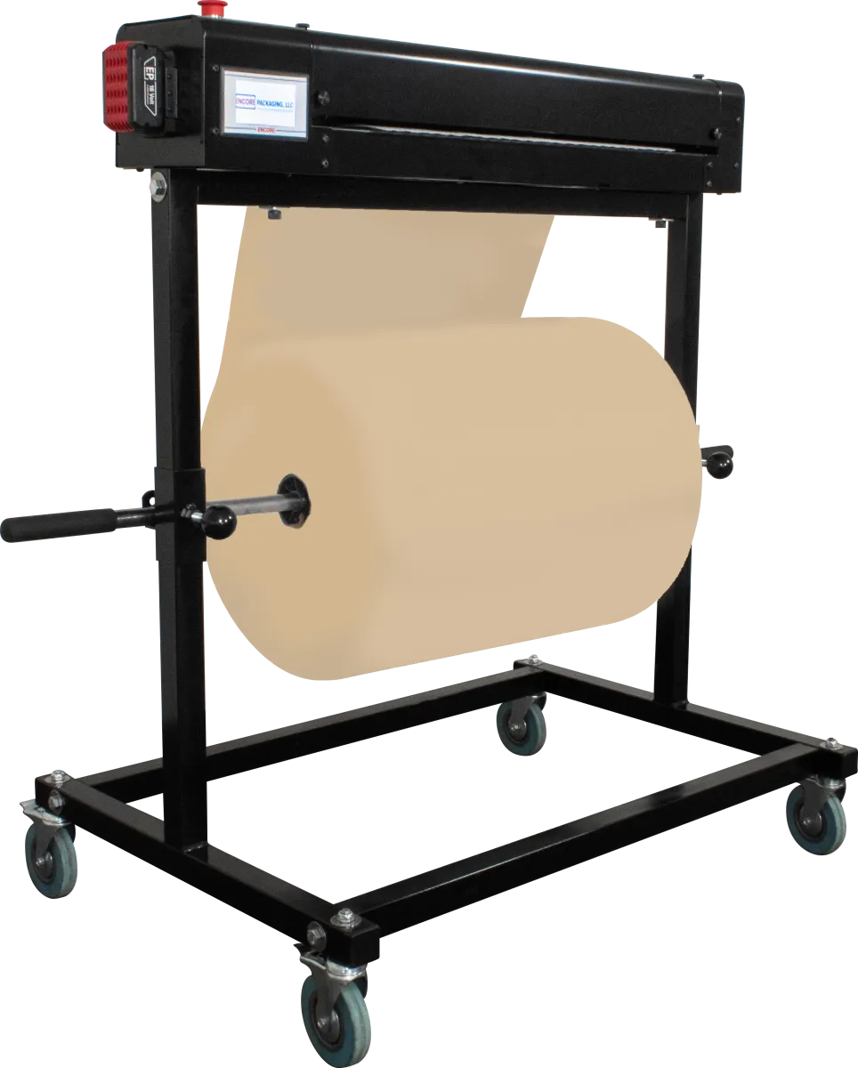 Paper Bubbler Automatic Sheet Cutter w/ Bi-Support Stand - 24"