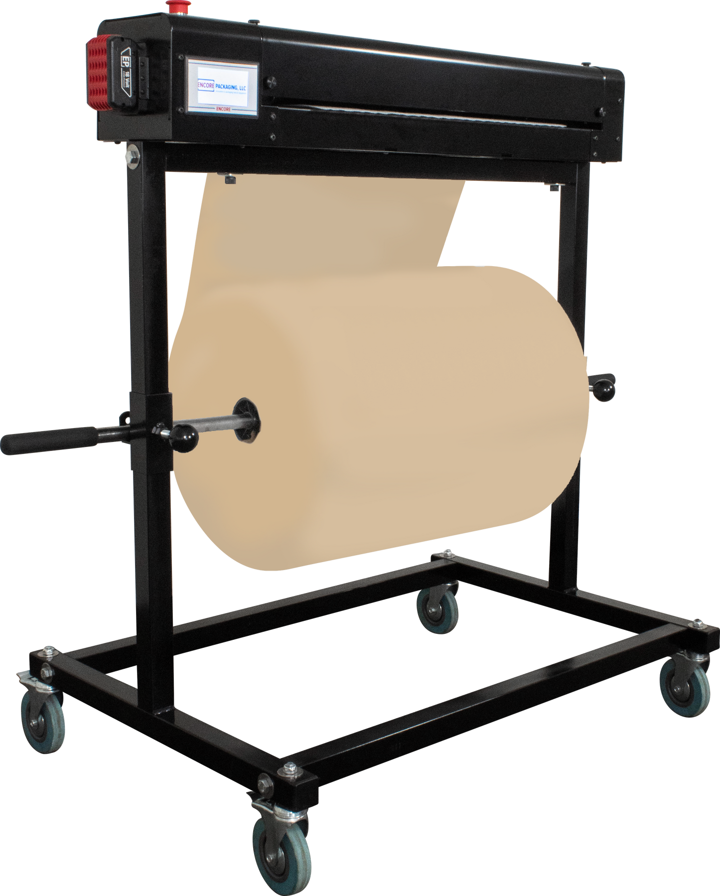 Paper Bubbler Automatic Sheet Cutter w/ Bi-Support Stand - 48"