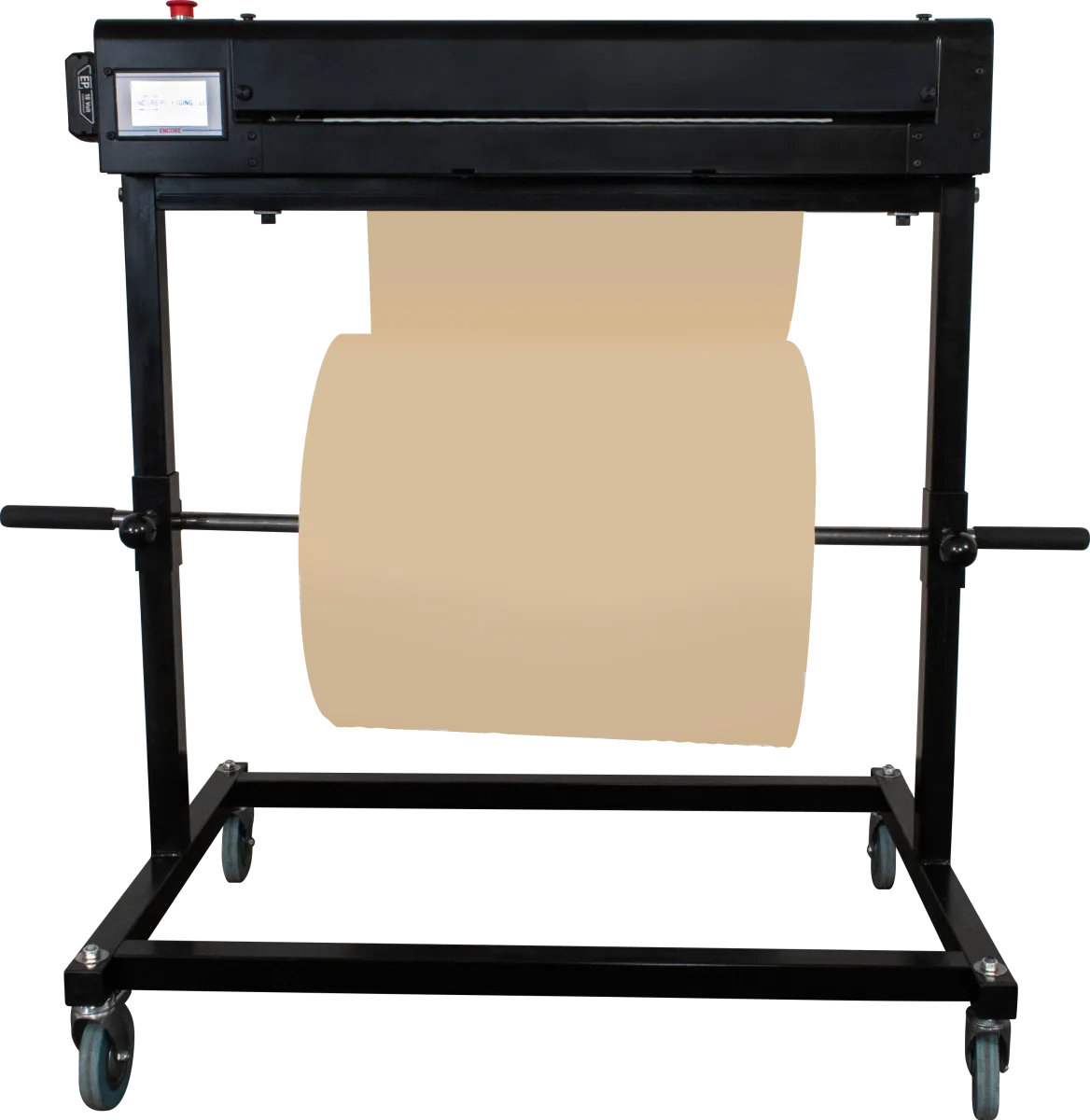 Paper Bubbler Automatic Sheet Cutter w/ Bi-Support Stand - 36"