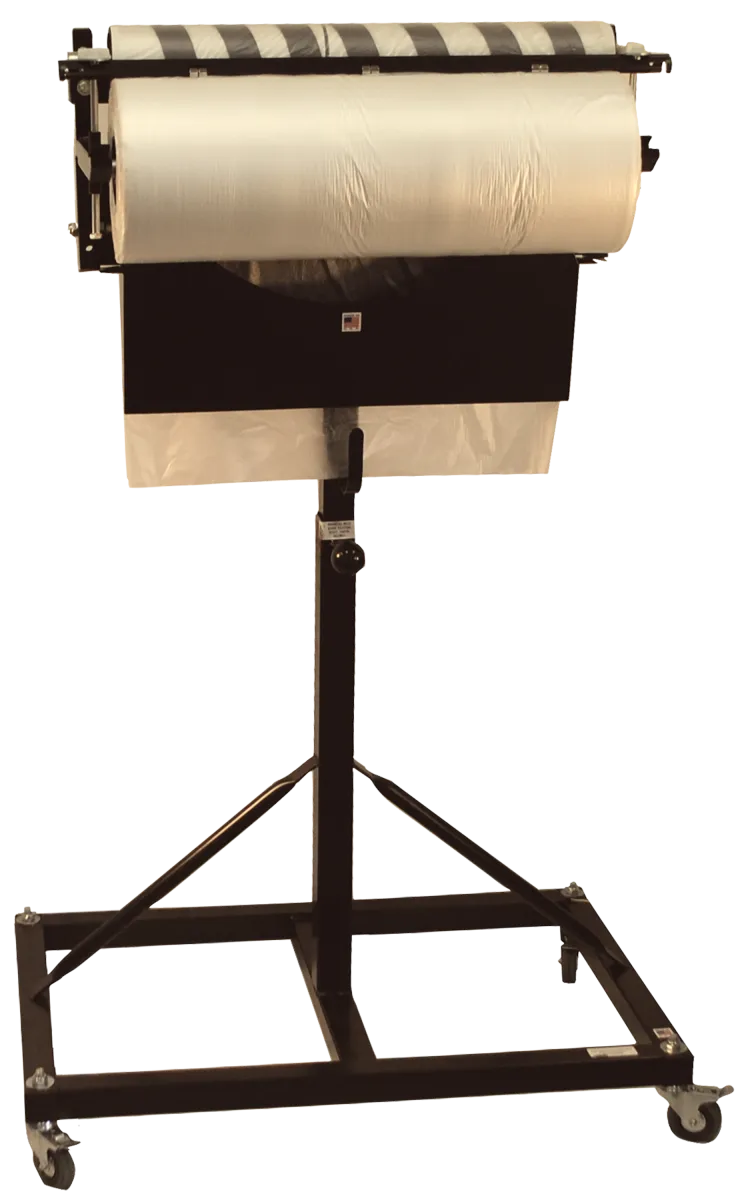 Mobile perforated Bag Dispenser - 24"