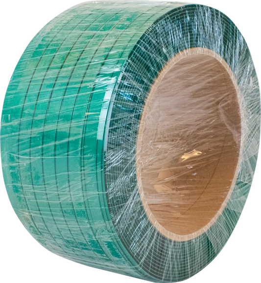 5/8" x .035" Regular Duty Polyester 1200' Strapping Mini Coil - Green