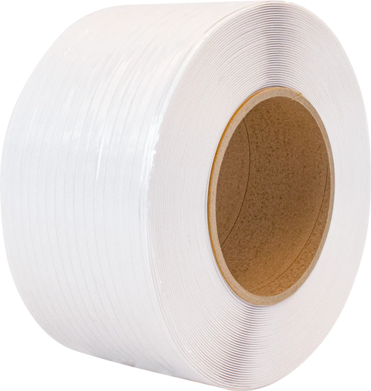Polypropylene Mini Strapping Coil - White 1/2" x .023" x 7200"