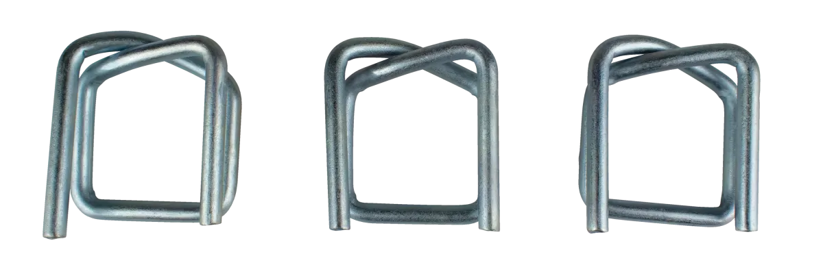 Poly & Composite Buckles - 1" Heavy Duty Galvanized Clear Wire Buckles