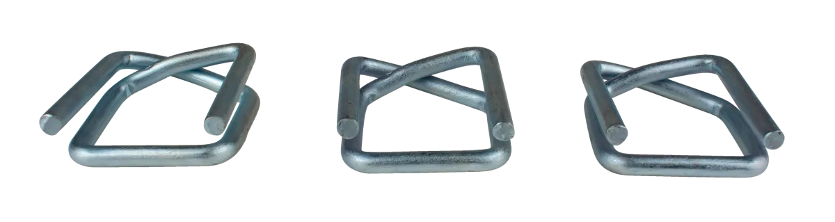 Poly & Composite Buckles - 1" Heavy Duty Galvanized Clear Wire Buckles