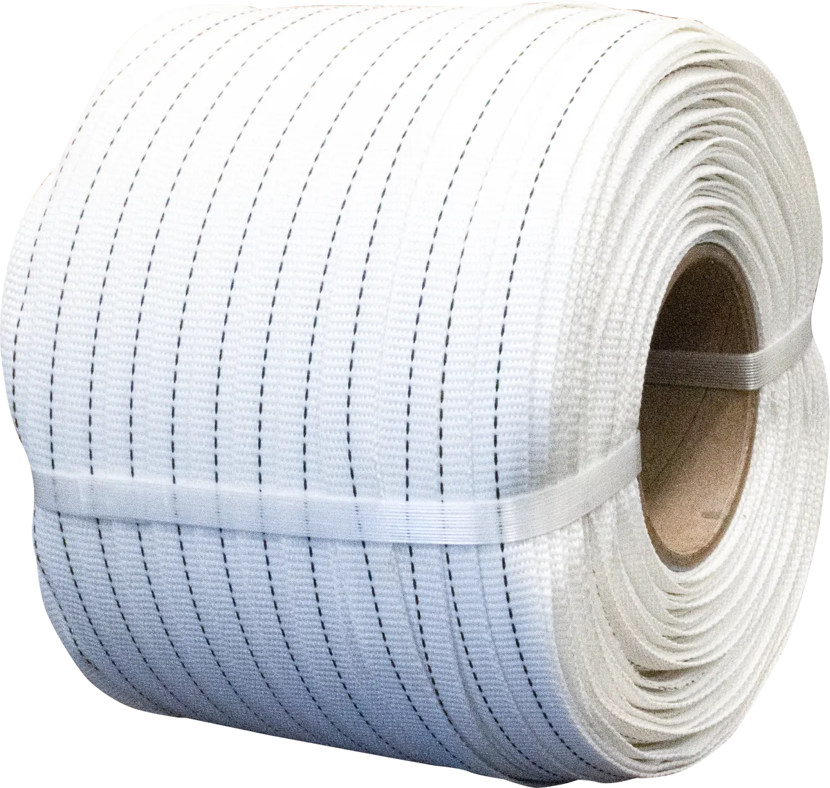 3/4" x .035" Regular Duty Woven Poly Cord 1640' Strapping Coil - White