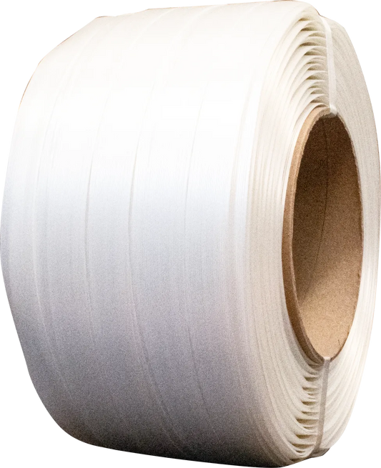 1 1/4" x .04" Heavy Duty Composite Poly Cord 984' Strapping Coil - White