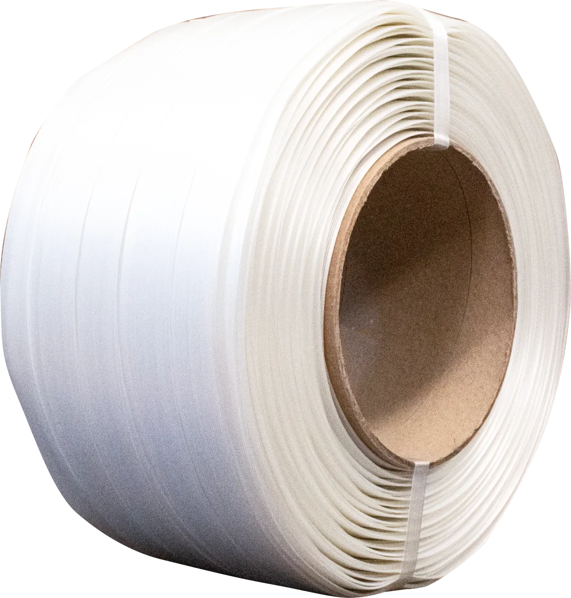 1 1/4" x .04" Heavy Duty Composite Poly Cord 984' Strapping Coil - White