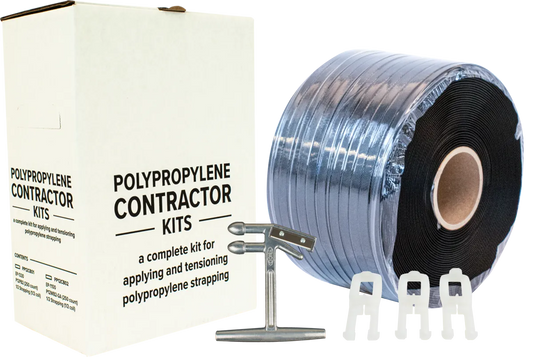 Polypropylene Strapping Kit for 1/2", Contractor - Plastic Buckles