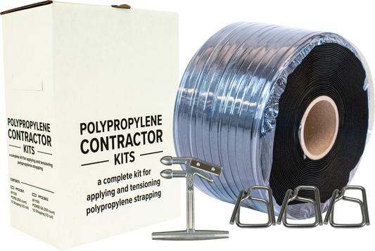 Polypropylene Strapping Kit for 1/2", Contractor - Wire Buckles