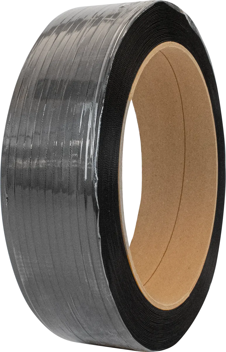 1/2" x .020" Regular Duty Polypropylene 7200' Strapping Coil - Black
