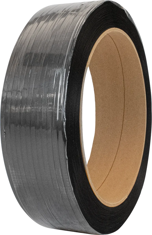 1/2" x .020" Regular Duty Polypropylene 7200' Strapping Coil - Black