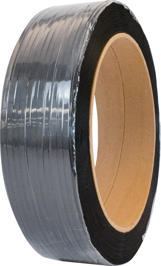 1/2" x .024" Regular Duty Polypropylene 7200' Strapping Coil - Black